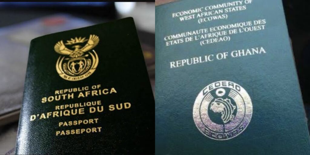 ghana and south africa visa