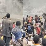 Mountain collapse in Congo